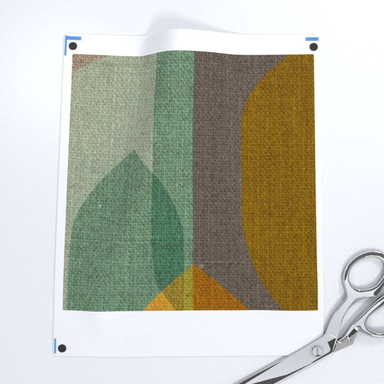 Mid Century Modern Retro 1950S Linen Look Earth Tones Abstract 1960S Vintage Inspired Custom Removable Wallpaper by Spoonflower Peel & Stick Wallpaper 2FT Wide